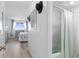 Bedroom with a view, and en-suite bathroom at 89 S Atlantic Ave # 1401, Ormond Beach, FL 32176