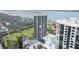 Aerial view of a high rise condo building at 1 Oceans West Blvd # 5B3, Daytona Beach, FL 32118