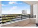 Balcony showcasing panoramic views of the bay and pool at 1 Oceans West Blvd # 5B3, Daytona Beach, FL 32118