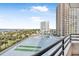 Enjoy water and pool views from this balcony at 1 Oceans West Blvd # 5B3, Daytona Beach, FL 32118