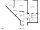 Floor plan showing a condo with balcony, living room, bedroom, and kitchen at 1 Oceans West Blvd # 5B3, Daytona Beach, FL 32118
