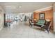 Spacious condo lobby with comfortable seating areas at 1 Oceans West Blvd # 5B3, Daytona Beach, FL 32118