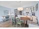 Bright dining area with built-in bench seating and kitchen views at 10 Ocean Palm Villa S # 10, Flagler Beach, FL 32136