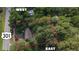 Aerial view of property located on highway 301 at 9701 E Warm Springs Ave, Coleman, FL 33521