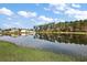 Scenic view of a tranquil lake with lush greenery and home reflections at 2720 Dumont Ln, Tavares, FL 32778