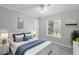 Comfortable bedroom with neutral decor and ceiling fan at 21342 S Buckhill Rd, Clermont, FL 34715