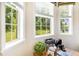 Home office with a view of the backyard at 26142 Avenida Las Colinas # 2B, Howey In The Hills, FL 34737