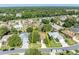 Aerial view of the property and surrounding homes at 12176 Se 91St Ave, Summerfield, FL 34491