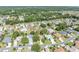 Aerial perspective of a residential area featuring houses and tree-lined streets at 12176 Se 91St Ave, Summerfield, FL 34491