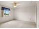 Bedroom with water view and ceiling fan at 29334 David Ct, Tavares, FL 32778