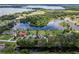 Breathtaking aerial view showcasing waterfront homes and canals at 29334 David Ct, Tavares, FL 32778