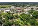 Aerial view of a vacant lot in a residential area at 304 E Noble Ave, Bushnell, FL 33513