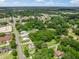 Wide aerial view of the property and neighborhood at 304 E Noble Ave, Bushnell, FL 33513