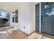 Newly renovated home showcasing a stylish blue front door at 24801 Cranes Roost Cir, Leesburg, FL 34748