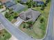 House and landscaping from above at 1751 Ashwood Run, The Villages, FL 32162