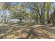 Open grassy lot with mature trees and distant homes at 26711 County Road 33, Groveland, FL 34736