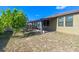 Backyard with small tree and patchy grass at 9342 Oglethorpe Dr, Groveland, FL 34736