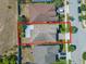 Aerial view of a single-Gathering home at 9342 Oglethorpe Dr, Groveland, FL 34736