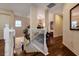 View of a staircase leading down to the entry at 33 Camino Real # 303, Howey In The Hills, FL 34737