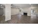 Spacious living room with fireplace and hardwood floors at 1261 W Lakeshore Dr, Clermont, FL 34711