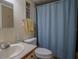 Clean bathroom with shower/tub combo and vanity at 1306 Westland Dr, Tavares, FL 32778