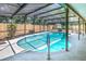 Inviting screened pool with a spacious deck area at 3460 Laurel Dr, Mount Dora, FL 32757