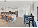Modern kitchen with an island and stainless steel appliances at 4189 Paragraph Dr, Kissimmee, FL 34746