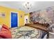 Bright bedroom with a king-size bed and enchanting themed wallpaper at 4189 Paragraph Dr, Kissimmee, FL 34746