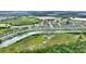 Aerial view highlighting the home's location within a residential community at 1163 Haines Dr, Winter Haven, FL 33881