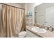 Simple bathroom with shower/tub combo and single sink vanity at 1163 Haines Dr, Winter Haven, FL 33881
