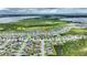Wide aerial view showing home location in a neighborhood near a lake at 1163 Haines Dr, Winter Haven, FL 33881
