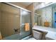 Bathroom with shower/tub combo and single vanity at 601 N Mcdonald St # 608, Mount Dora, FL 32757