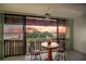 Dining area with water views and sunset view at 601 N Mcdonald St # 608, Mount Dora, FL 32757