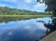 Serene view of a calm river, lush greenery and a clear blue sky at 8692 Crested Eagle Pl, Sanford, FL 32771