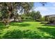 Large backyard with lush lawn and trees at 8692 Crested Eagle Pl, Sanford, FL 32771