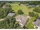 Aerial view showing house, backyard, and surrounding area at 32313 Oak Canopy Dr, Sorrento, FL 32776