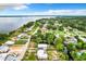Aerial view of waterfront homes and community at 34035 Linda Ln, Leesburg, FL 34788