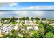 Aerial view of lakefront properties at 34035 Linda Ln, Leesburg, FL 34788