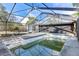 Inground pool with screen enclosure needs some TLC at 6919 Fern Cir, Leesburg, FL 34748