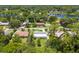 Aerial view showcasing the property and its surrounding neighborhood at 37102 Oak Ln, Umatilla, FL 32784