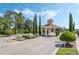 Gated community entrance with fountain at 3603 Solana Cir # B, Clermont, FL 34711