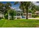 Quaint green house with a spacious lawn and a tree-lined street at 348 E 10Th Ave, Mount Dora, FL 32757