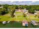 Lakefront property with a house and private dock at 2537 E Crooked Lake Dr, Eustis, FL 32726