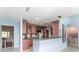 Kitchen with breakfast bar and lake view at 2537 E Crooked Lake Dr, Eustis, FL 32726