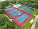 Well-maintained tennis and pickleball courts at 25043 Bellevue, Leesburg, FL 34748