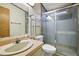 Bathroom with shower and glass enclosure at 25043 Bellevue, Leesburg, FL 34748