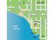 Map highlighting the location of Cottages on 11th in Mount Dora, near Lake Dora at 576 Casey Loop, Mount Dora, FL 32757