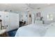 Bedroom with white built-ins and ceiling fan at 7151 Se 173Rd Arlington Loop, The Villages, FL 32162