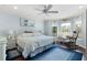 Bedroom with wicker furniture and a ceiling fan at 7151 Se 173Rd Arlington Loop, The Villages, FL 32162