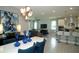 Modern kitchen with stainless steel appliances and an island at 5143 Firebush Dr, Apopka, FL 32712